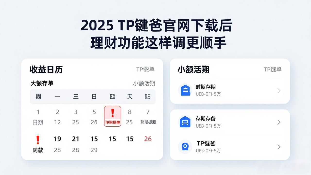 2025 TP钱包官网下载后 理财功能这样调更顺手