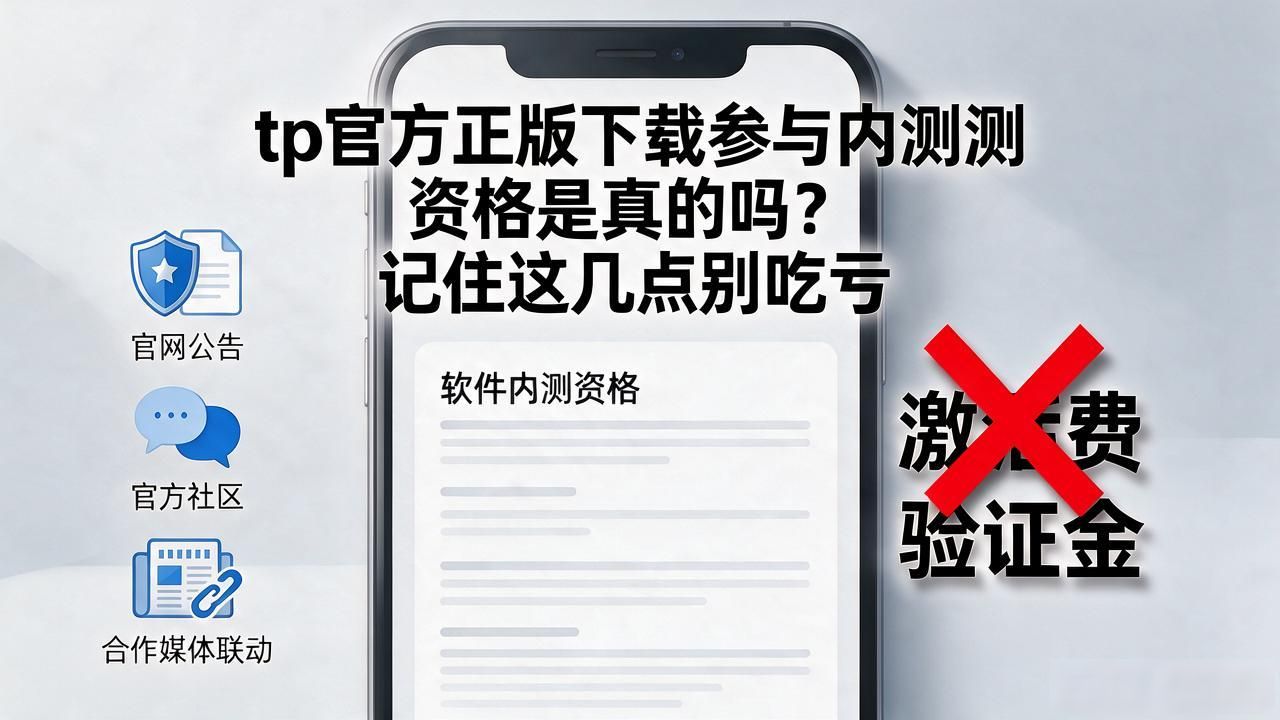 tp官方正版下载参与内测资格是真的吗？记住这几点别吃亏