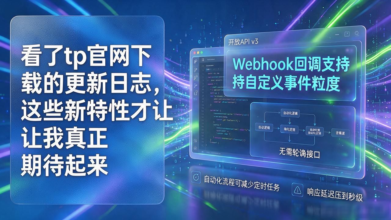 看了tp官网下载的更新日志，这些新特性才让我真正期待起来