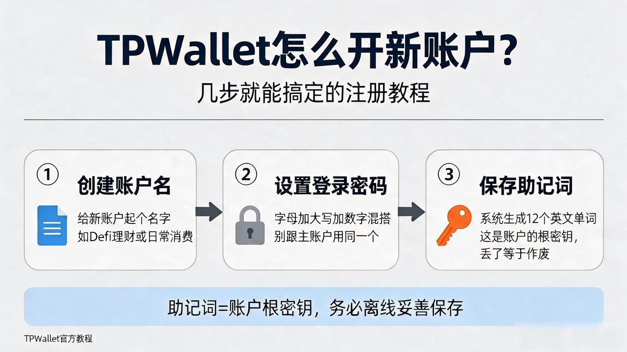 TPWallet怎么开新账户？几步就能搞定的注册教程