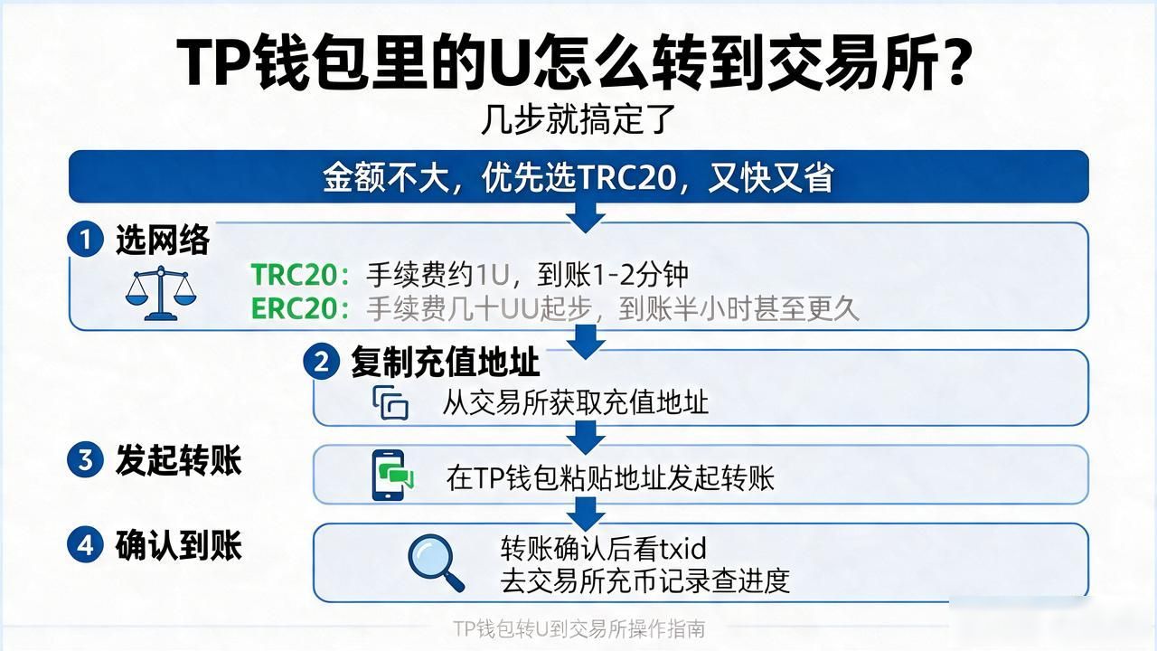 TP钱包里的U怎么转到交易所？几步就搞定了