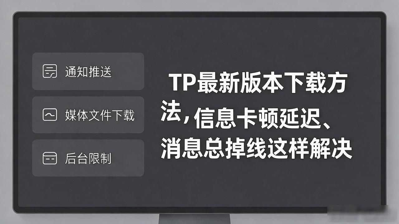 TP最新版本下载方法，信息卡顿延迟、消息总掉线这样解决