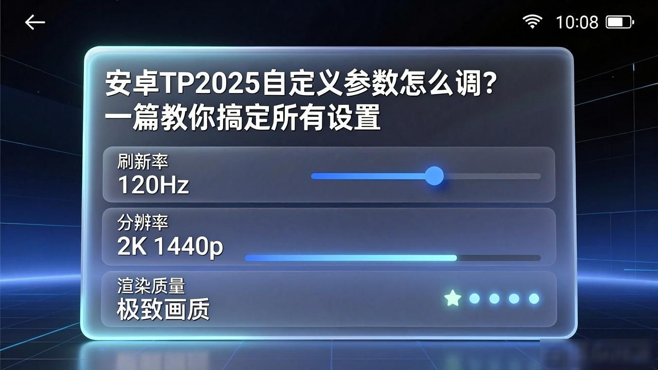 安卓TP2025自定义参数怎么调？一篇教你搞定所有设置