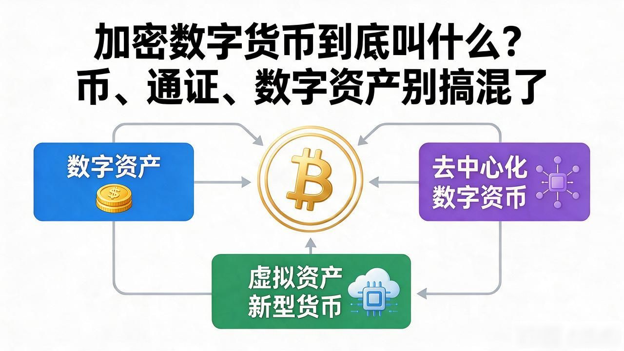 加密数字货币到底叫什么？币、通证、数字资产别搞混了