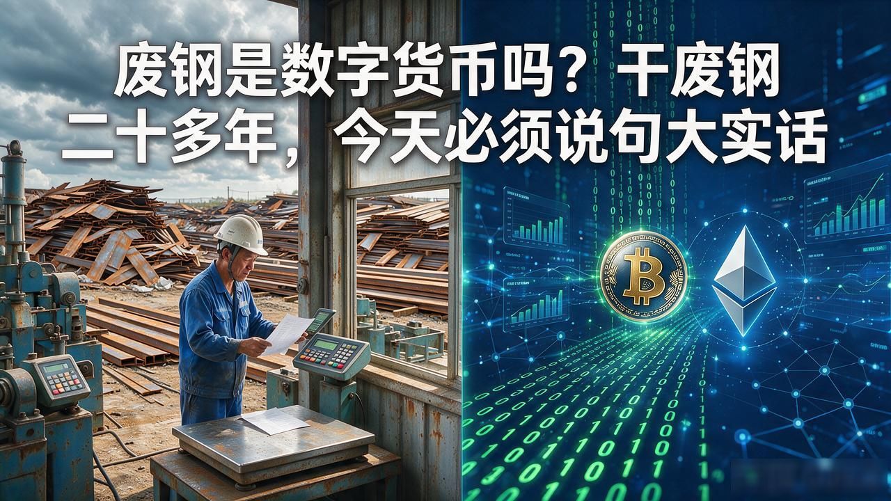 废钢是数字货币吗？干废钢二十多年，今天必须说句大实话