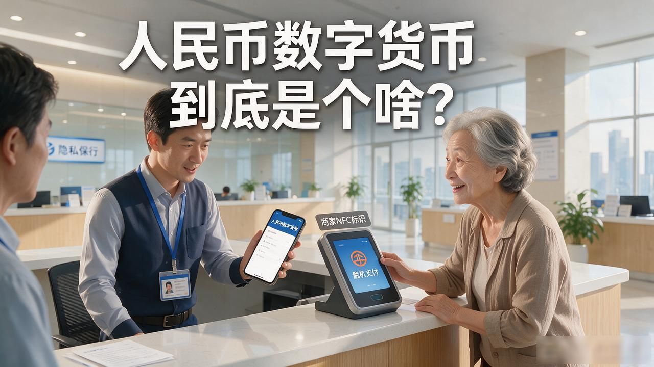 人民币数字货币到底是个啥？银行柜台干了15年，给你唠明白