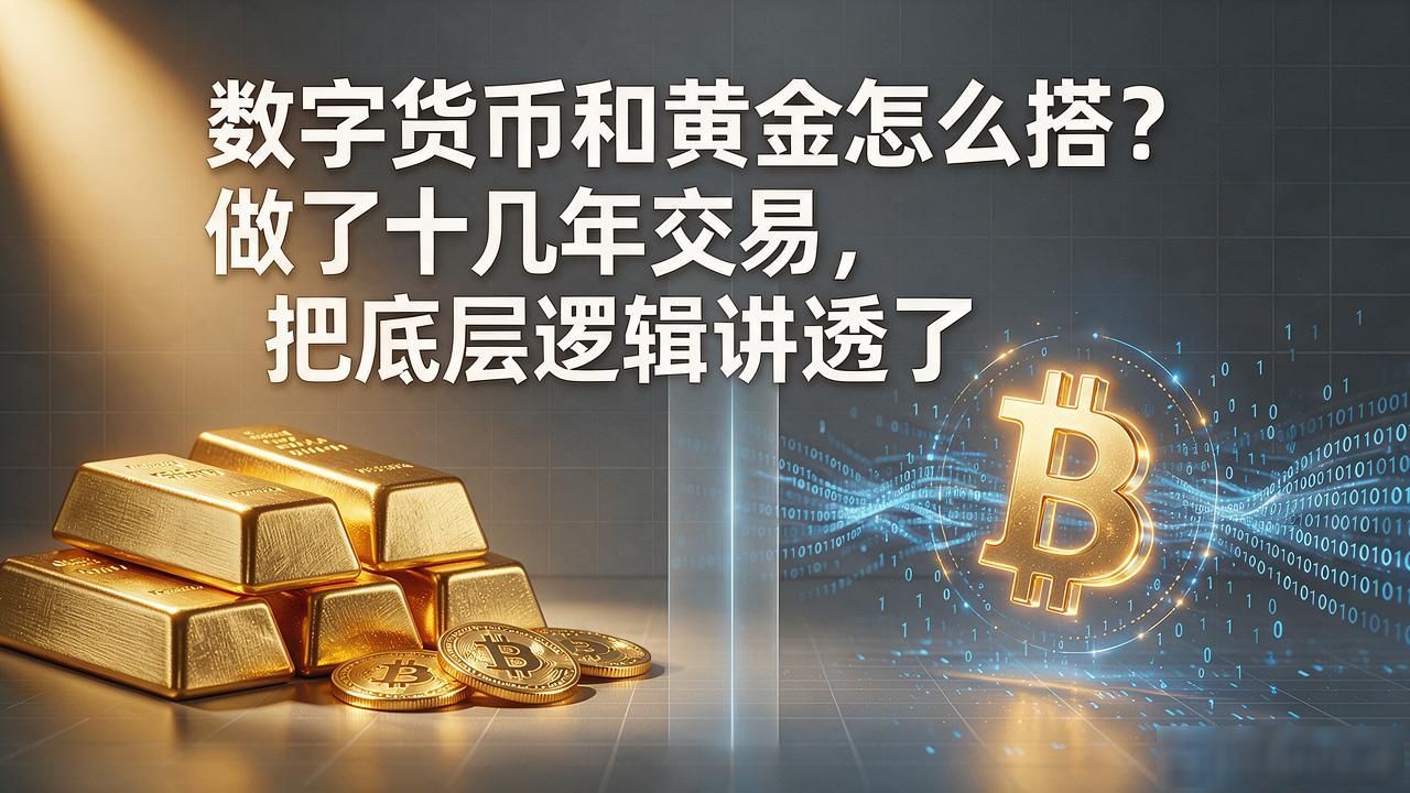 数字货币和黄金怎么搭？做了十几年交易，把底层逻辑讲透了