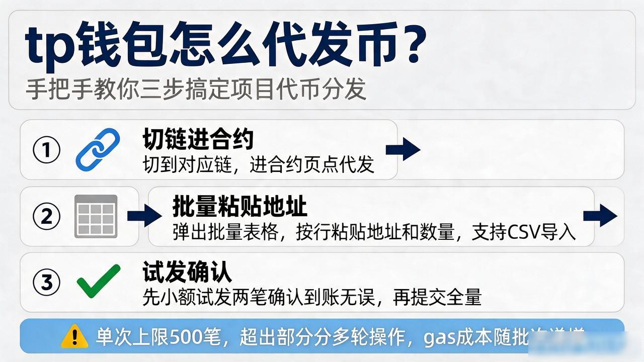 tp钱包怎么代发币？手把手教你三步搞定项目代币分发