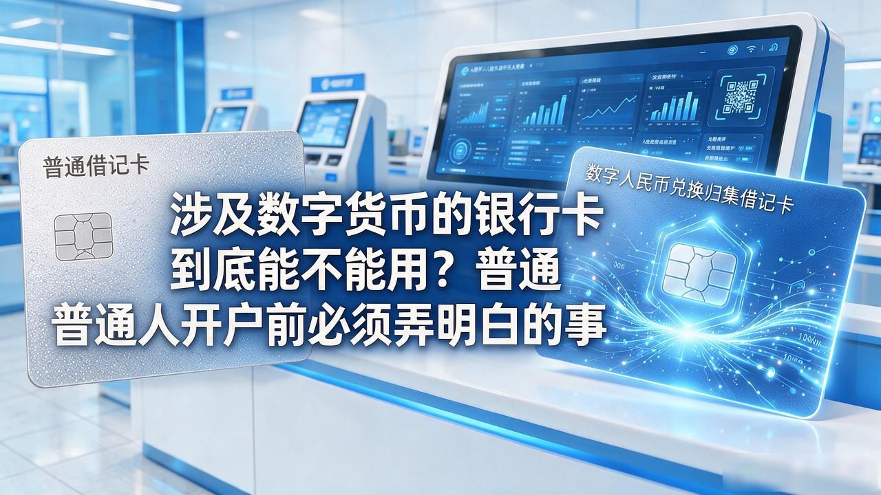 涉及数字货币的银行卡到底能不能用？普通人开户前必须弄明白的事