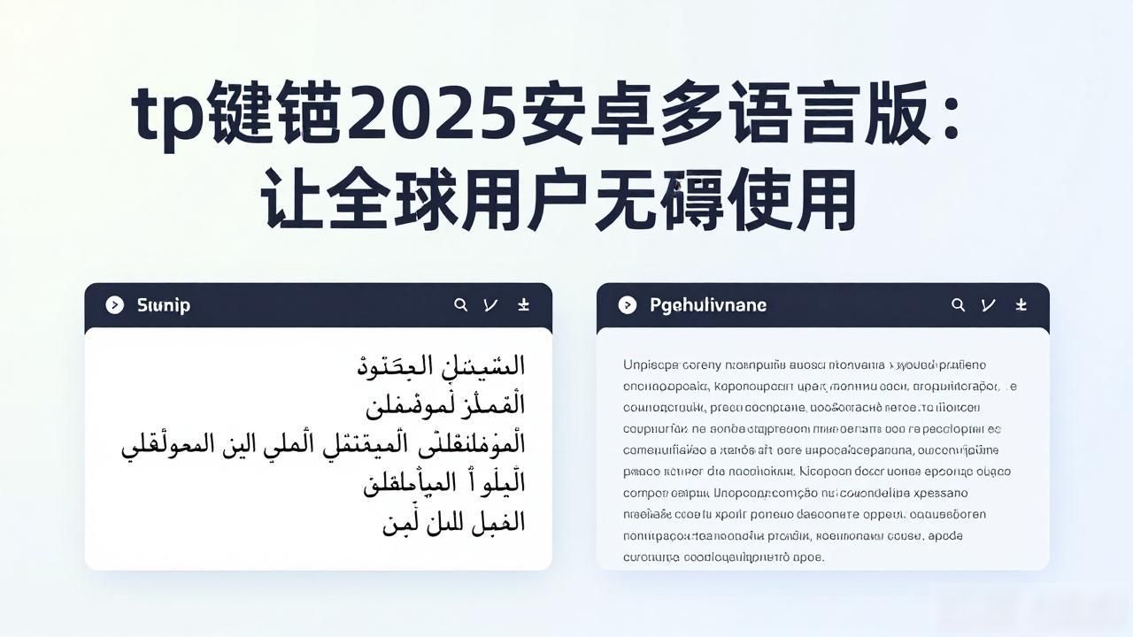 tp官方下载安卓最新版本2025的多语言支持功能,如何帮助全球用户?_数字资产管理多语言支持_2025年TP官方安卓最新版本