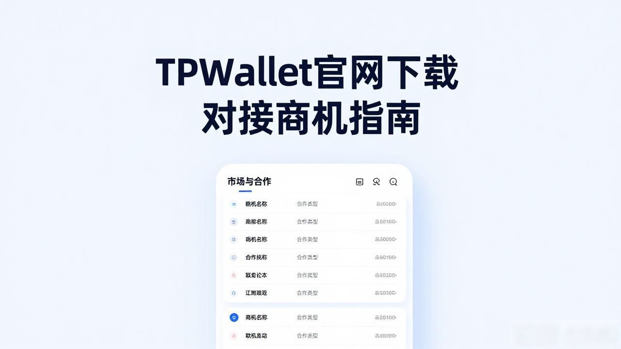获取合作商机攻略_安全下载TPWallet官网_如何通过TPWallet官网下载对接商机