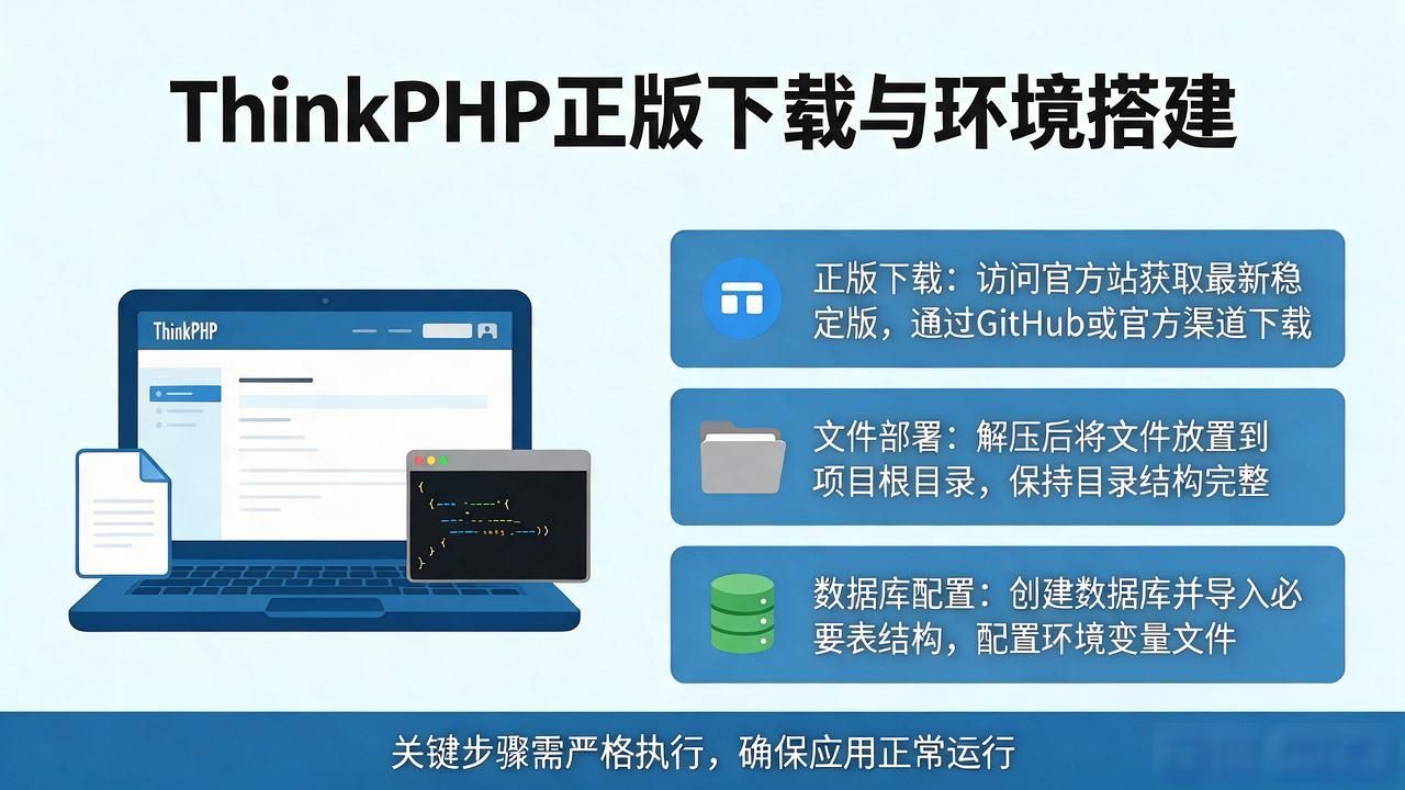 ThinkPHP官方正版下载与环境搭建步骤详解