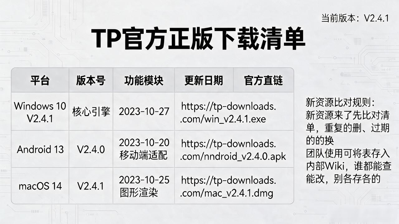 TP官方正版下载渠道怎么找？资源整合技巧帮你一次理清